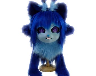 Blue Alien Fursuit Head, Custom fursuit head, Furry Cosplay Head, Therian mask, Convention Gear, Kawaii Cosplay,Galaxy Kigurumi Mask