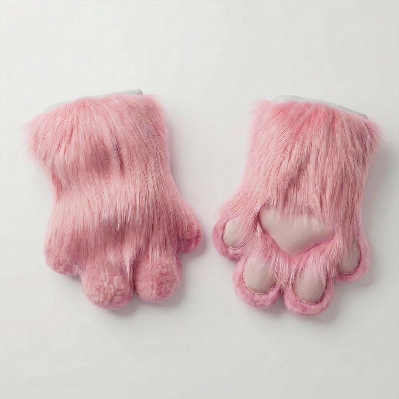 Allen Cat Mask Set丨fursuit Paws Set丨light Pink Cat Head丨anime Cosplay ...