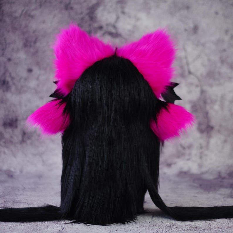 Alien Fursuit Head Mask and Feetpaws Set- Handcrafted Faux Fur Kigurumi ...