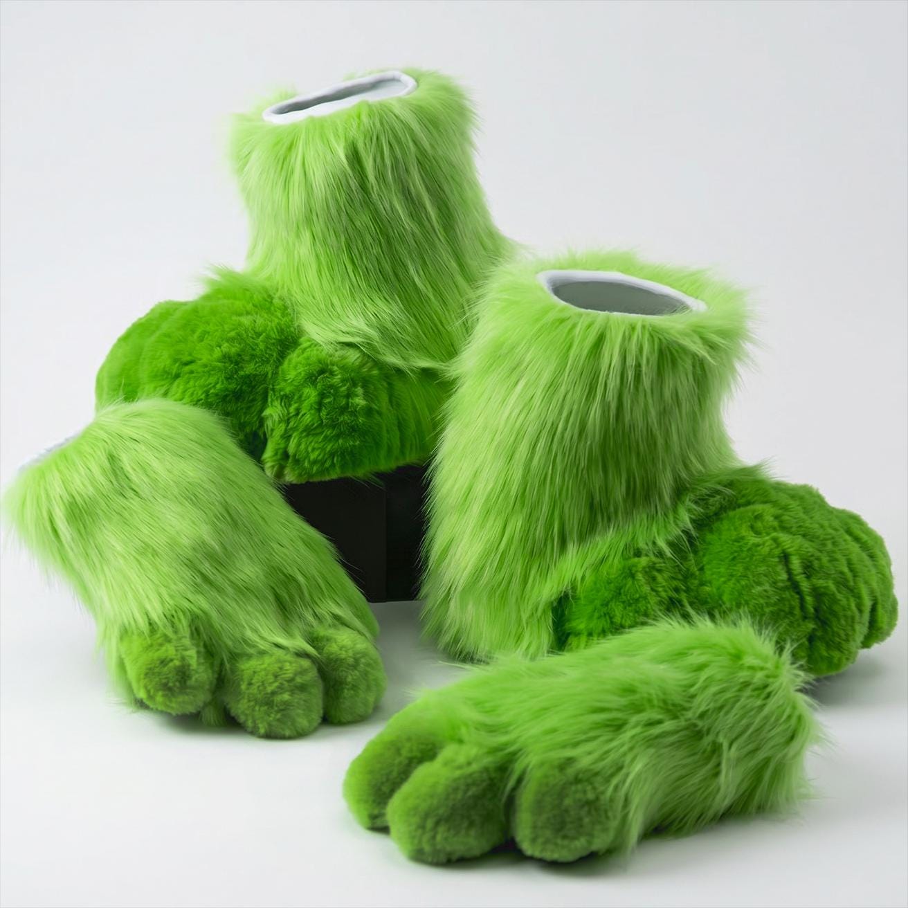 Alien Cat Fursuit Mask Set, Fursuit Paws Set, Furry Gloves and Shoes ...