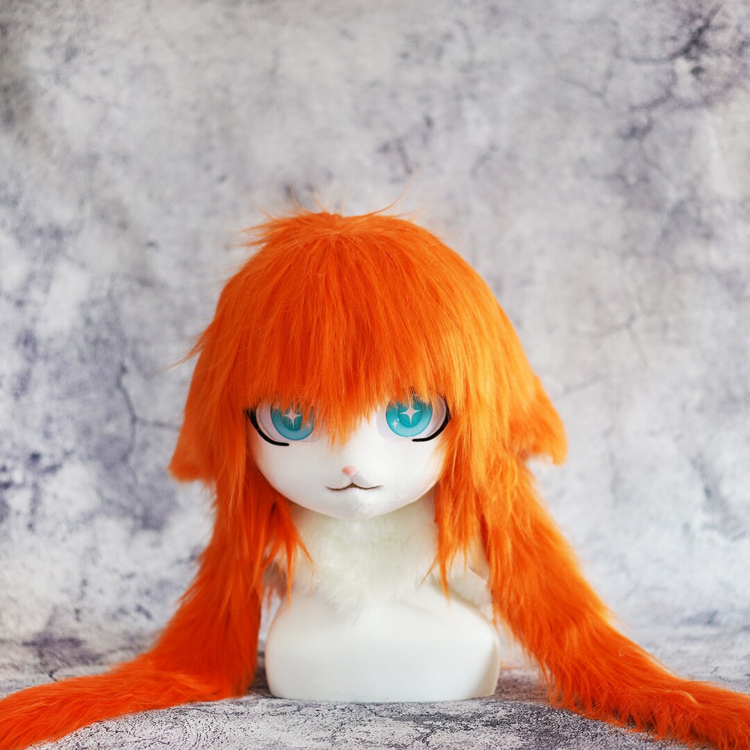 Kigurumi Fur Head Mask,furry Cat Mask for Halloween,fursuit Head ...