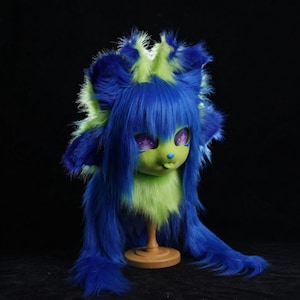Fursuit Mask and Paws Set | Toony Plantigrade Cosplay | Breathable Anti-Slip Gear image 5