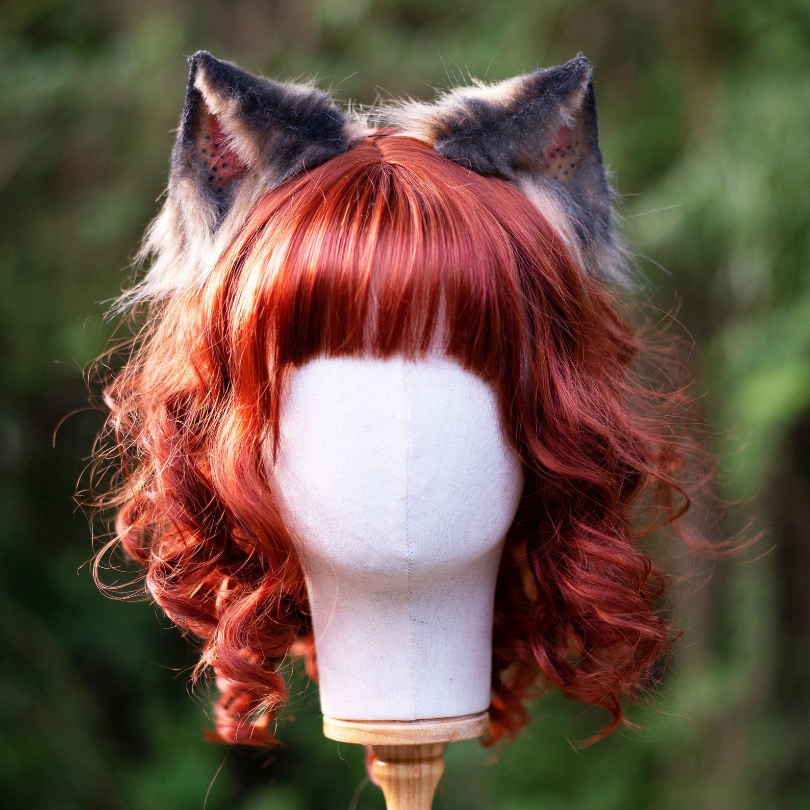 Spoty Cat Ears Headband Cosplay Ears Brown Cat Ears Etsy