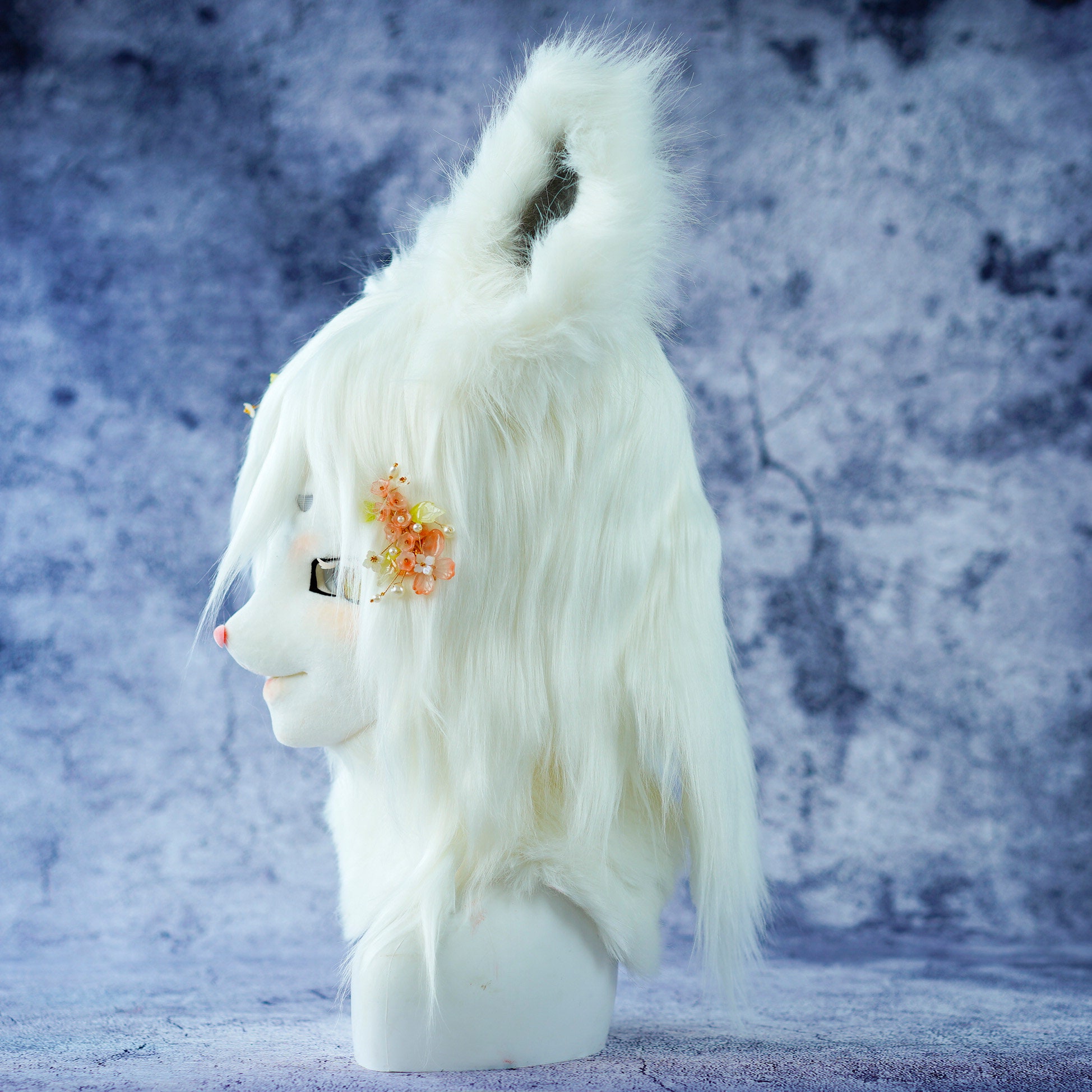 NWOT Fox?Flurry Beanie Fuzzy Faux Fur Crazy Fun Winter Halloween?costume anime Animal Furry Fursuit Head Mask Plush Cat Fox Mask Costume  main image 3