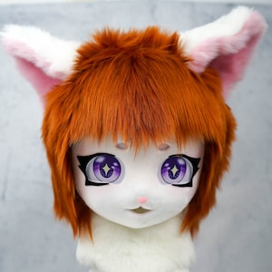 Cat Mask King Cat Mask Furry Cosplay Mask Head , Beast Head Cosplay Animal mask Birthday gift, Fursuit mask head,Handmade mask,