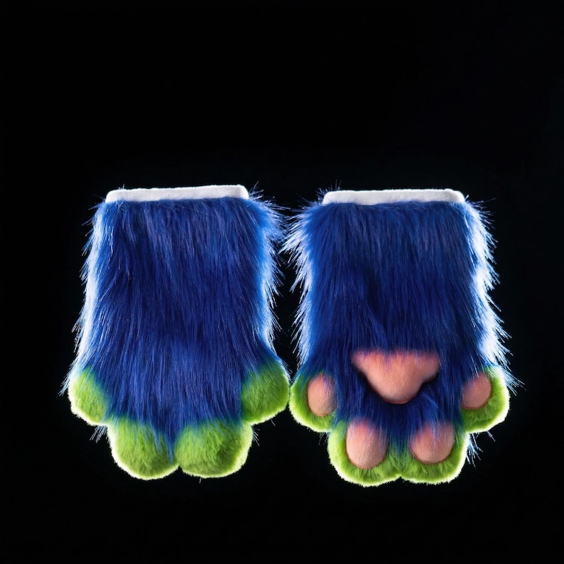 Fursuit Mask and Paws Set | Toony Plantigrade Cosplay | Breathable Anti-Slip Gear image 8