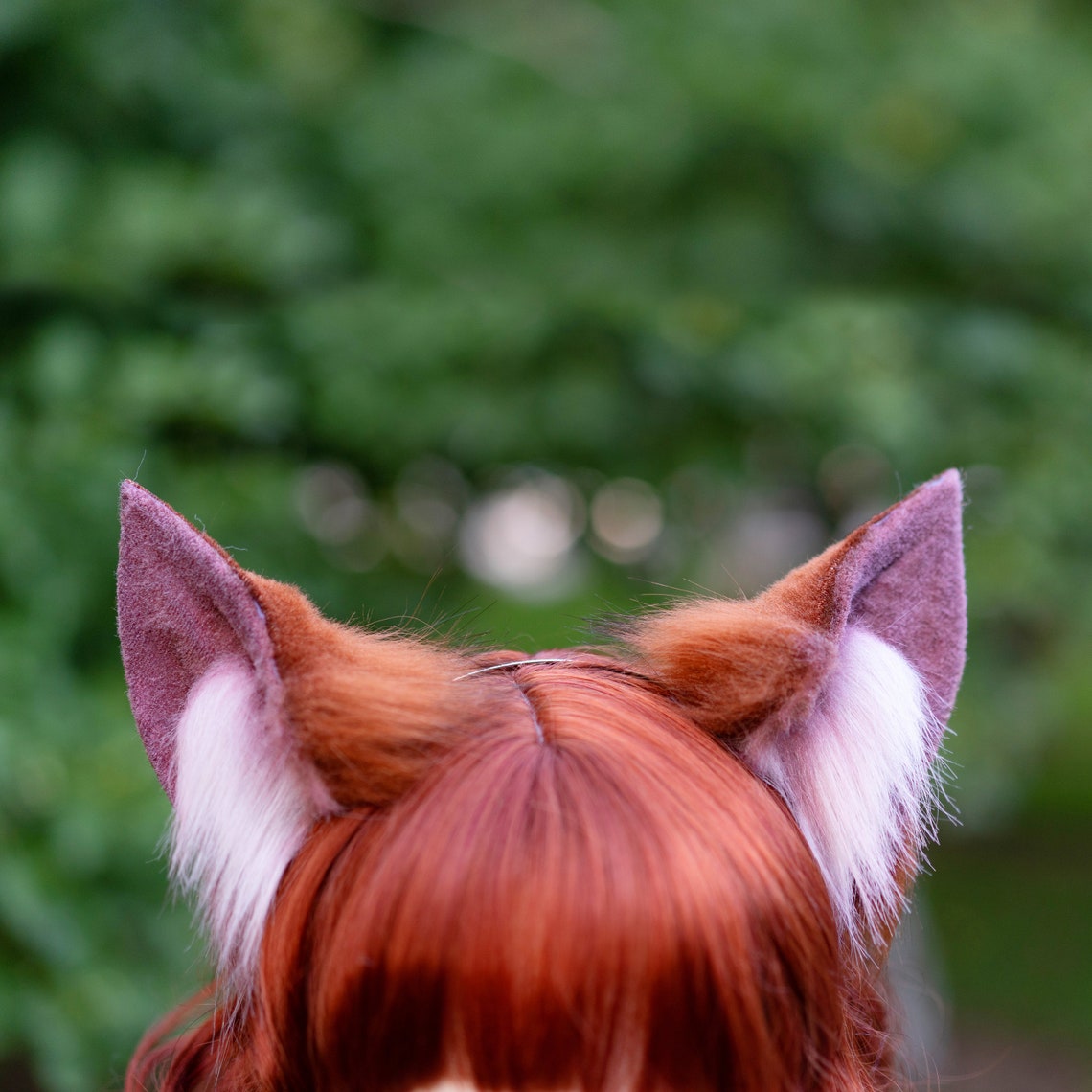 Brown fox ears kitsune ears headband cosplay kitten ears | Etsy