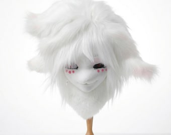 Custom Angel Dust Inspired Kigurumi Mask | Hazbin Hotel Cosplay Head | Spider Demon Animegao Kig | Fursuit Alternative | Anime Cosplay Prop