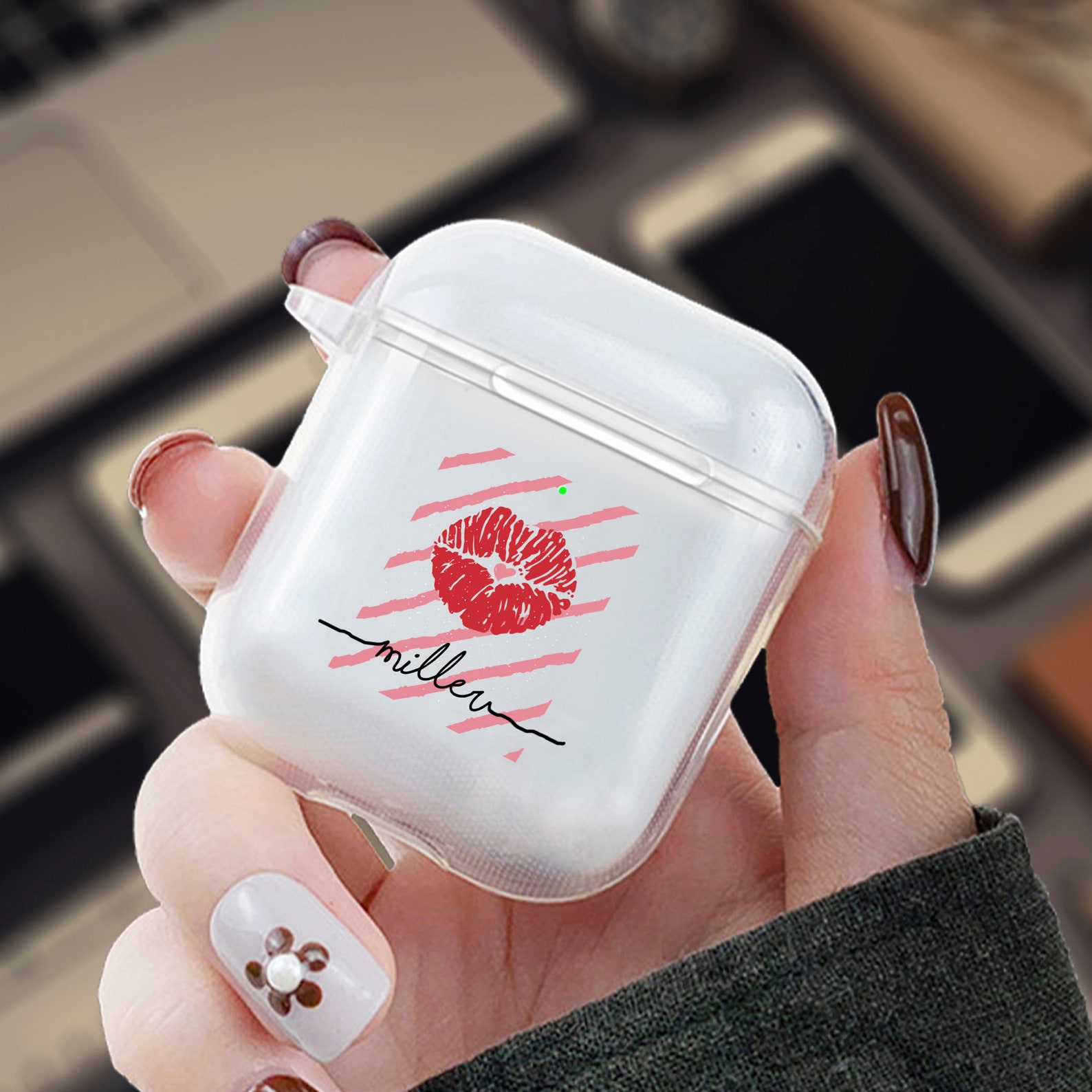 Personalized AirPods Case red lip airpod Cover for AirPods Etsy