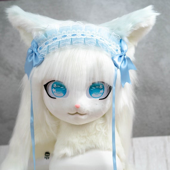 手作りの毛皮のような猫のマスク、キグのコスプレマスクヘッド 手作りの毛皮のような猫のマスク、キグのコスプレマスクヘッド