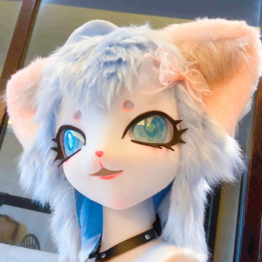 Customized Gloomy Cat Fursuit Kigurumi Kigurumi Furry Mask - Etsy