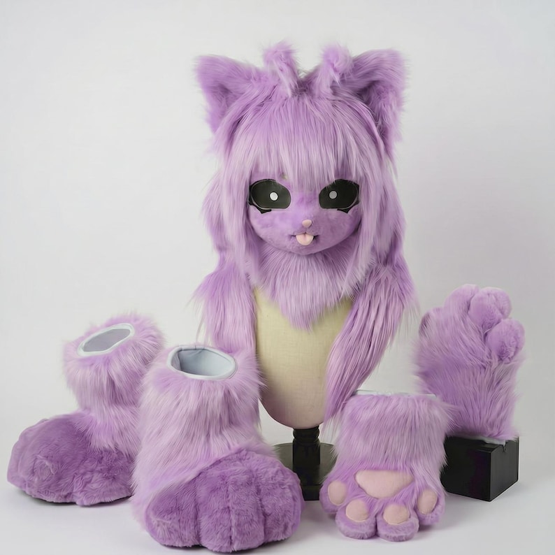 Allen Cat Fursuit Partial Set丨kigurumi Head丨toony Kigurumi Cosplay ...