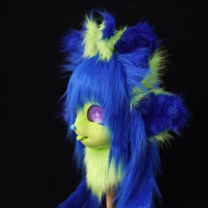 Fursuit Mask and Paws Set | Toony Plantigrade Cosplay | Breathable Anti-Slip Gear image 6