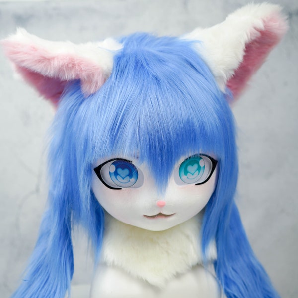 Kig Kemono Mask,fursiut head,Relic the Halloween Head,Kig Head Fursuit Furry Head Japan Style Personalizable Handmade Cosplay Costume Mask,