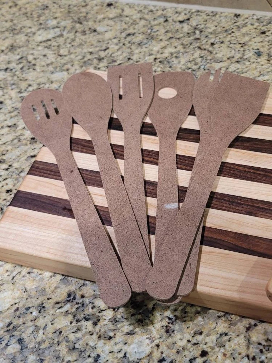 Kitchen Utensil Pattern Templates for Woodworking and Cutting Board