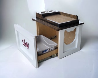 Cat Haven  Combination Cat Feeder, Scratcher, and Cat Litter Box