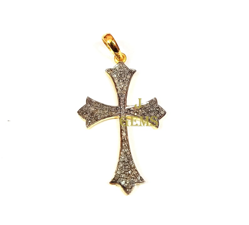 Jesus Cross Pendant on Sale Gift For Her 925 Sterling Silver Pave Diamond Pendant Religious Pendant Christmas Gift Handmade Jewelry
