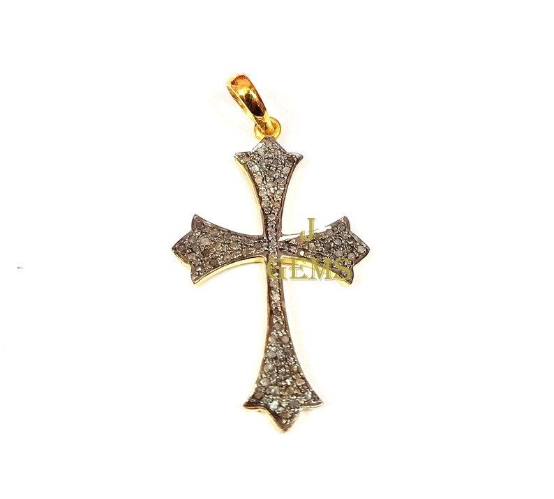 Jesus Cross Pendant on Sale Gift For Her 925 Sterling Silver Pave Diamond Pendant Religious Pendant Christmas Gift Handmade Jewelry
