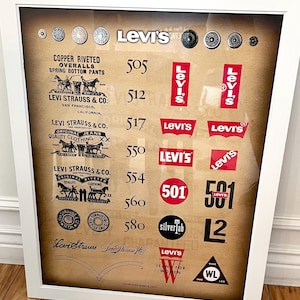 Vintage Poster Levi Strauss - Etsy