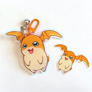 Patamon Flapping Wings Acrylic Keychain + Sticker | Digimon