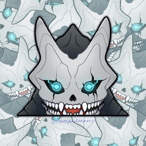 Kaiju No.8 Peeker Stickers | Waterproof UV-proof Vinyl Decals Stickers | Anime, Kaiju, Monster