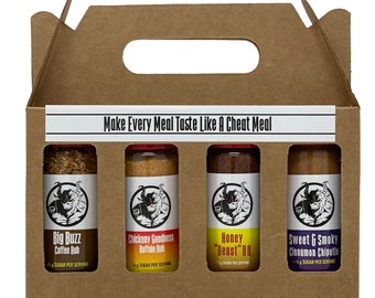 Spice Beast BBQ Rub Seasoning Gift Box Set - Our "Cheat Meal" Line