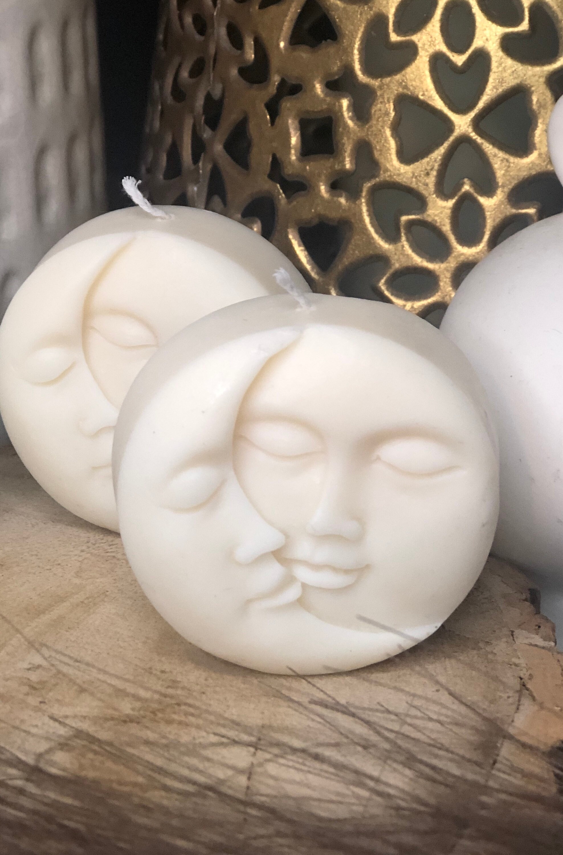 Sun and moon candle bundle candle Luna candle natural Etsy