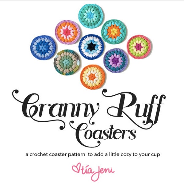 PATTERN: Crochet Granny Puff Coasters