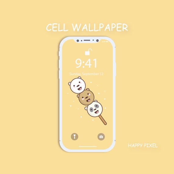 Cute We Bare Bears Wallpaper for Smartphones-cute Digital - Etsy UK