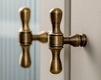 Antiek koperen kast trekt handgrepen knoppen lade pull handgrepen kast knoppen zwart brons dressoir knop trekt keuken