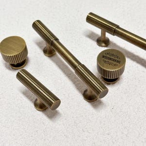 Linear Bronze Brass Cabinet handle pulls Furniture, Golden Striped drawer handle knobs, Custom engrave Wardrobe Handle, Gold Door Hardware
