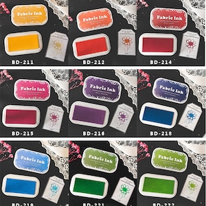 Stämpeldyna, stämpeldyna för gummistämplar, stämpeldyna för tyg, oljebaserad stämpeldyna bild 6