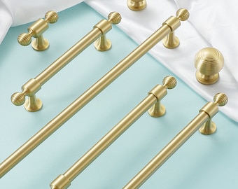 Gold Soild Brass Cabinet Pulls Handles Knobs, Drawer Pull Handles, Dresser Kitchen pull handle, cupboard handles, furniture hardware