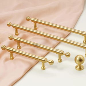 Schrankgriff aus massivem Messing, stilvolle französische Küchengriffe, Schubladenknöpfe mit individueller Gravur, moderne Luxus-Schrankgriffe