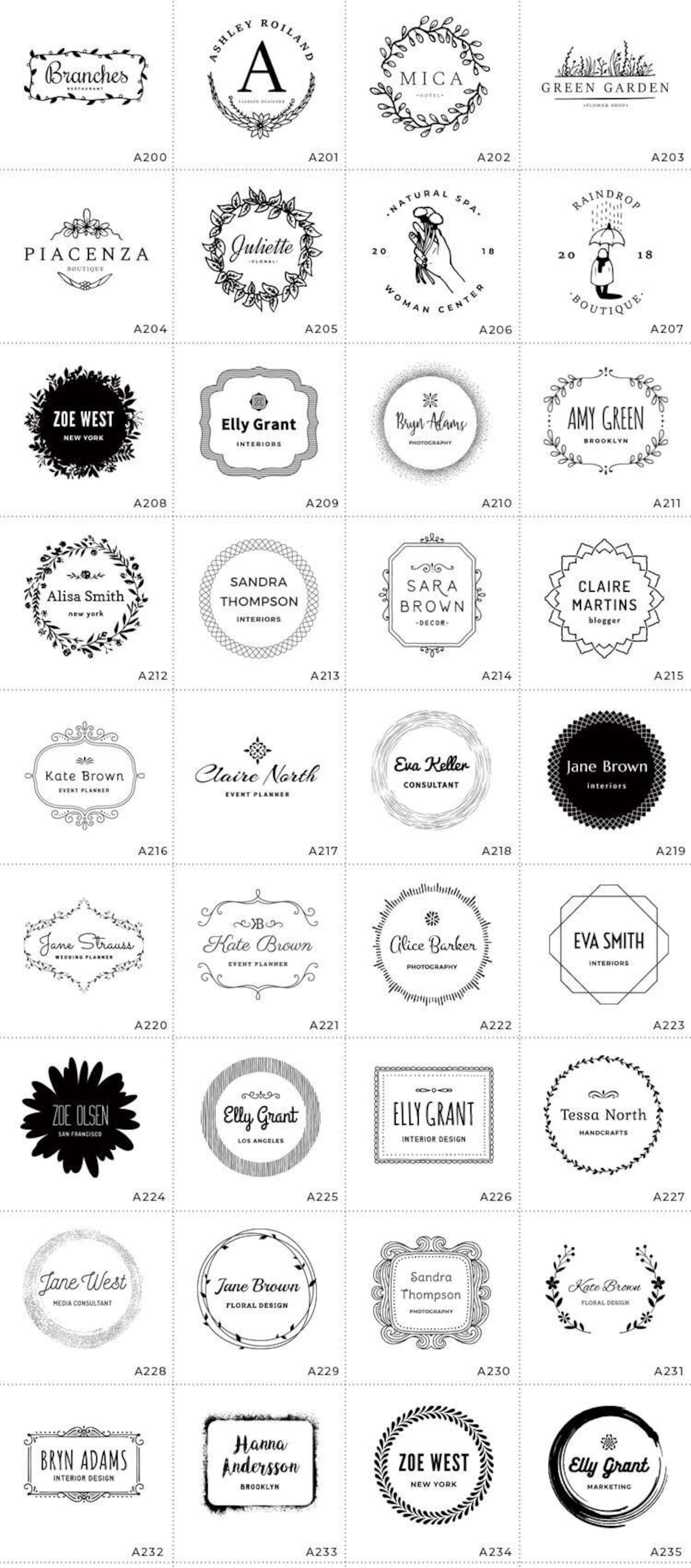 Custom Logo Stamp, Acrylic Rubber Stamp, Custom Business Stampcustom Journal Stampcustom Wedding
