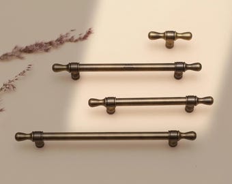 Antique brass Cabinet Pulls Handles Knobs, Drawer Pull Handles, Custom engrave Wardrobe Knobs, Black Bronze Dresser Pulls, Kitchen hardware