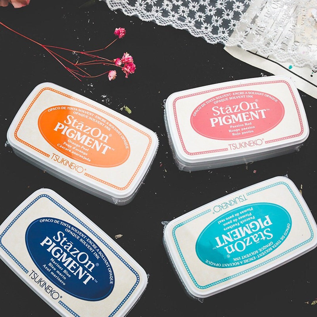 Japanese Ink Pad, Rubber Stamp Ink Pad, Fabric Leather Wood Metal Pigment, Oil Based Ink Pad Etsy