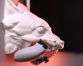 Soporte para mando Alpha Wolf impreso en 3D: decoración para videojuegos, Xbox y Playstation