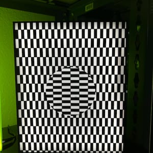 3D Printed Checkered Lightbox Lamp | Geometric LED Mood Light | Modern Minimalist Home Decor | Unique Night Light for Desk or Bedroom