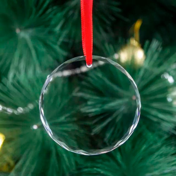 K9 Laser Crystal Blank Ornament