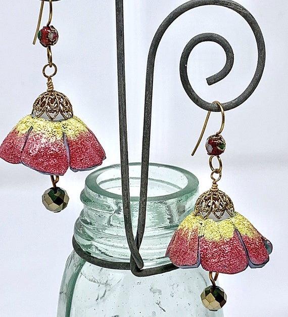 Shrinky dink cheap earrings etsy