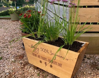 Personalised Outdoor Rustic Planter