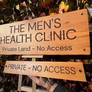 Personalised Engraved Solid OAK House Sign. Hardwood Signs. External Signage. OAK SIGN, Address Plaque. Rustic. Garden Sign image 10