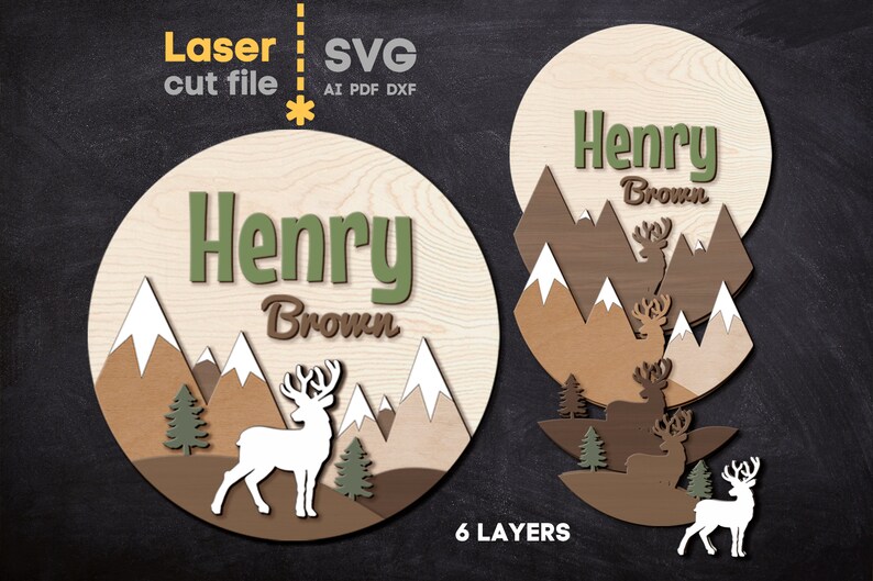 Baby Name Sign SVG Bundle. Laser Cut File for Glowforge, Set Nursery ...