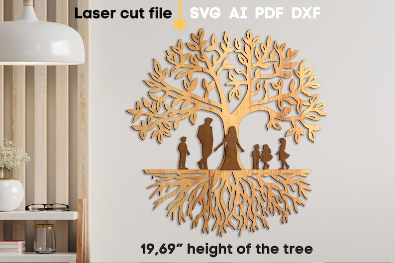 Family Tree SVG Bundle. Laser Cut File for Glowforge, Mother's Day Gift ...
