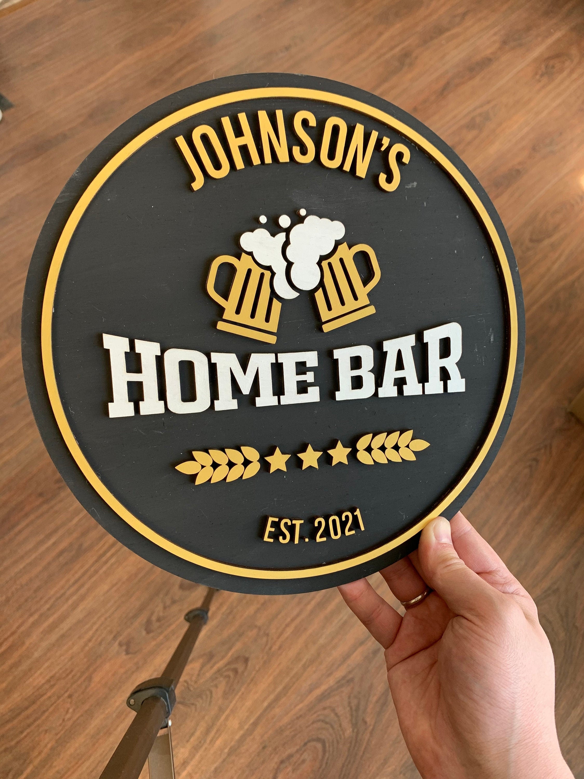 Home Bar Sign SVG Laser cut files. Svg / Dfx / Ai / Pdf / Etsy