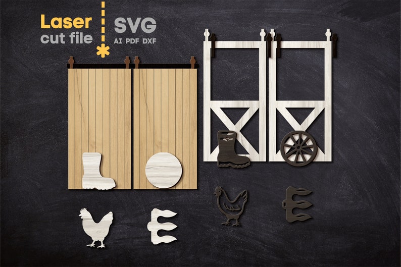 Farmhouse SVG Bundle. Laser Cut File for Glowforge Farm Barn Welcome ...