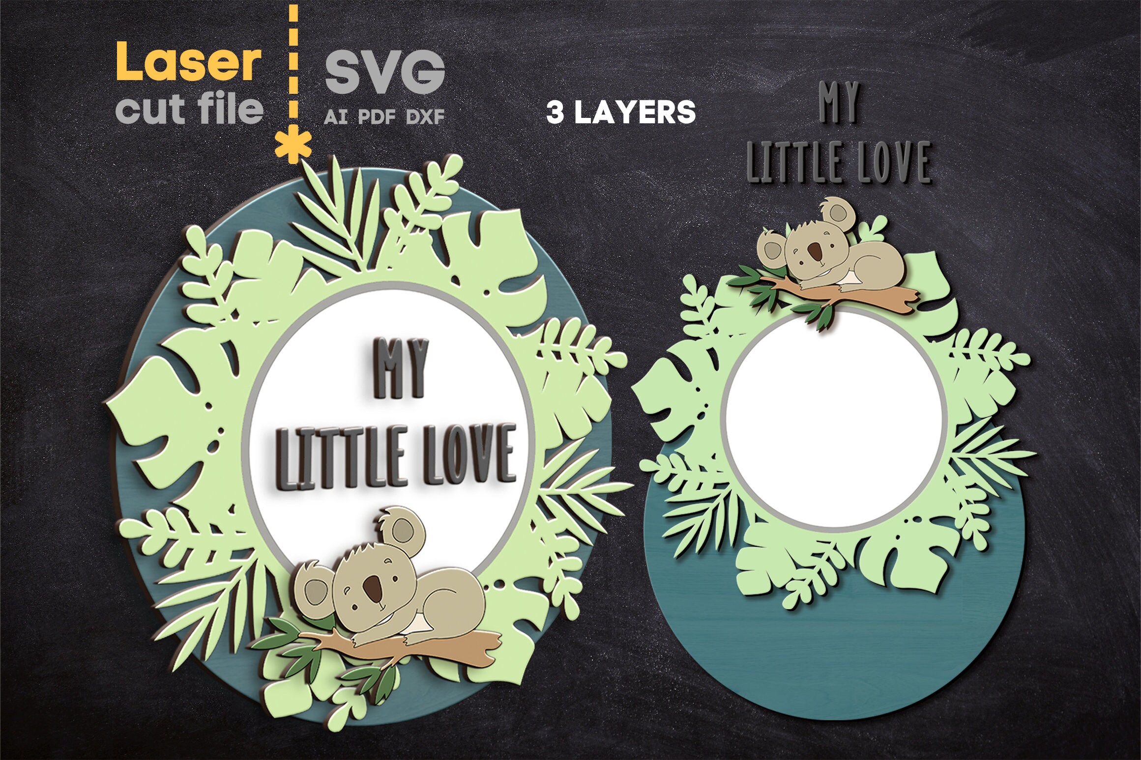 Baby Name Sign SVG Bundle. Laser Cut File for Glowforge Cricut, Nursery ...