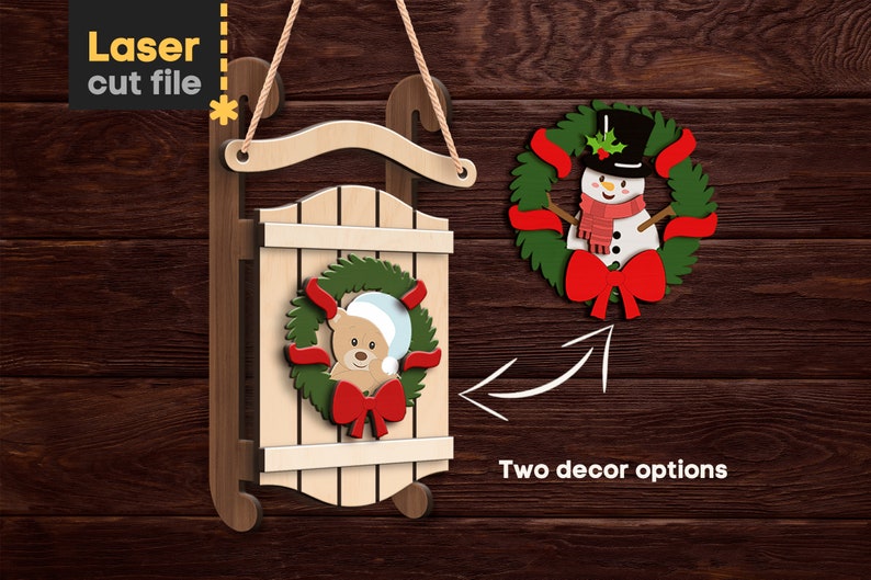 Christmas SVG Laser Cut File for Glowforge Merry Christmas Tree Toy ...