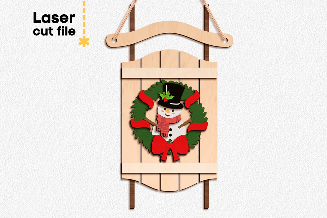 Christmas SVG Laser Cut File for Glowforge Merry Christmas Tree Toy ...